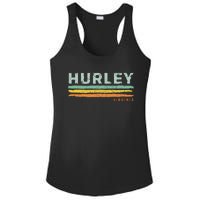 Vintage Stripes Hurley Va Ladies PosiCharge Competitor Racerback Tank