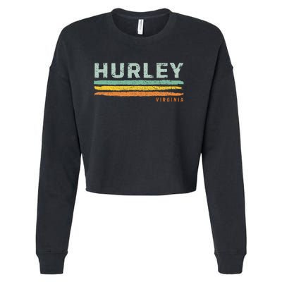 Vintage Stripes Hurley Va Cropped Pullover Crew