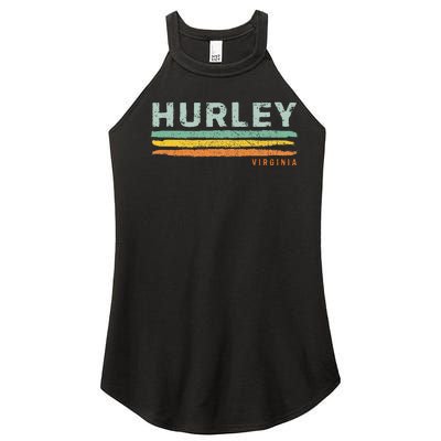 Vintage Stripes Hurley Va Women's Perfect Tri Rocker Tank