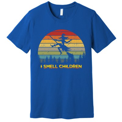 Vintage Scary Halloween I Smell Children Gift Premium T-Shirt