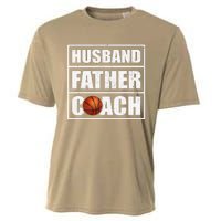 Vintage Style Husband Father Basketball Coach Fathers Day Cooling Performance Crew T-Shirt