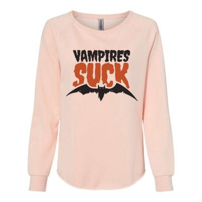 Vampire Suck Halloween Bat Womens California Wash Sweatshirt