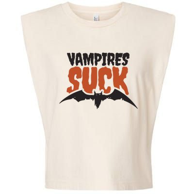 Vampire Suck Halloween Bat Garment-Dyed Women's Muscle Tee