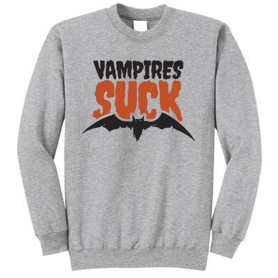 Vampire Suck Halloween Bat Tall Sweatshirt