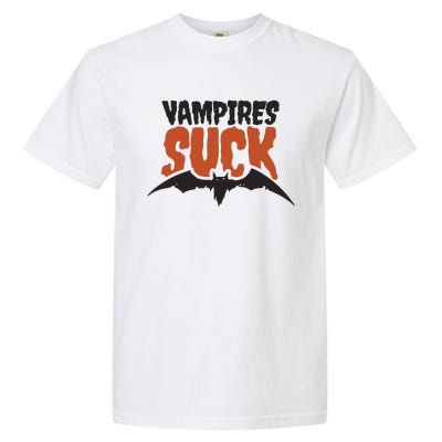 Vampire Suck Halloween Bat Garment-Dyed Heavyweight T-Shirt