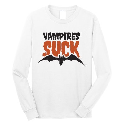 Vampire Suck Halloween Bat Long Sleeve Shirt