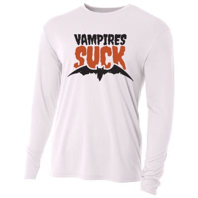 Vampire Suck Halloween Bat Cooling Performance Long Sleeve Crew