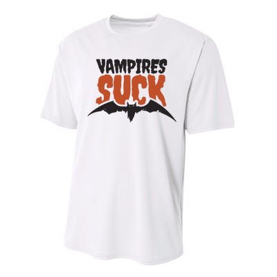 Vampire Suck Halloween Bat Performance Sprint T-Shirt