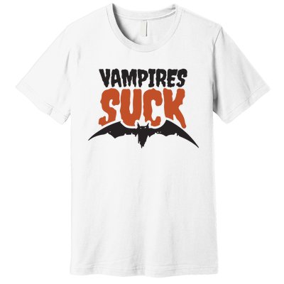 Vampire Suck Halloween Bat Premium T-Shirt