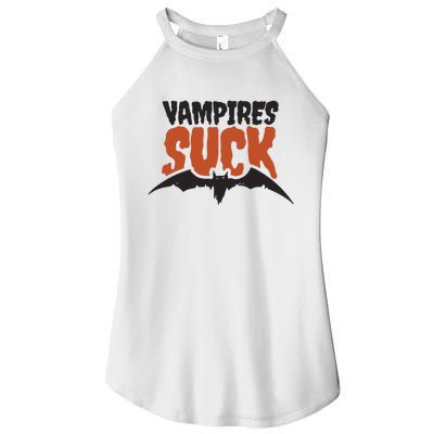 Vampire Suck Halloween Bat Women's Perfect Tri Rocker Tank