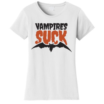 Vampire Suck Halloween Bat Women's T-Shirt