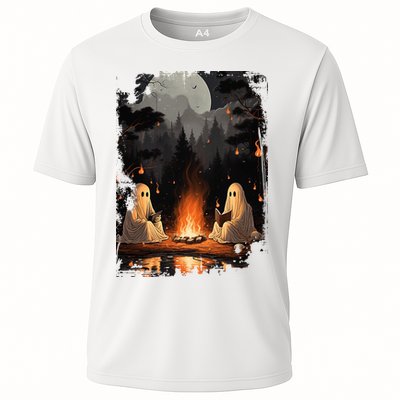 Vintage Spooky Horror Ghost Book Performance Shirt