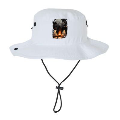 Vintage Spooky Horror Ghost Book Bucket Hat