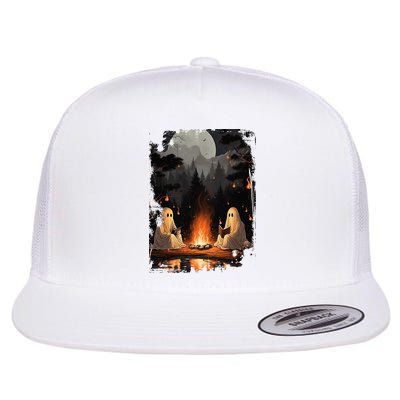 Vintage Spooky Horror Ghost Book Flatbill Hat
