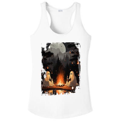 Vintage Spooky Horror Ghost Book Ladies PosiCharge Competitor Racerback Tank