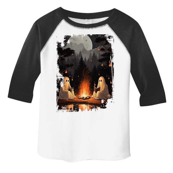 Vintage Spooky Horror Ghost Book Toddler Fine Jersey T-Shirt
