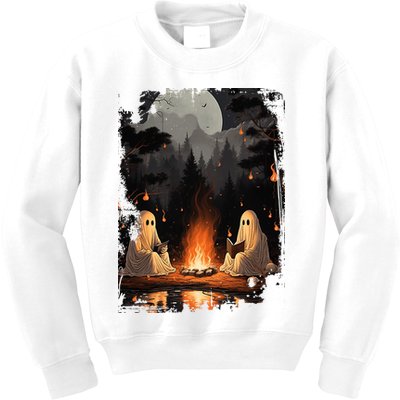 Vintage Spooky Horror Ghost Book Kids Sweatshirt