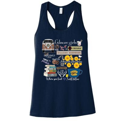 Vintage Stars Hollow Gilmore Coffee Women's Racerback Tank