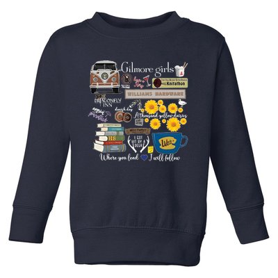 Vintage Stars Hollow Gilmore Coffee Toddler Sweatshirt