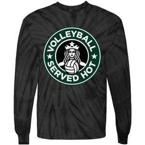 Volleyball Served Hot Great Volleyball Player Tie-Dye Long Sleeve Shirt