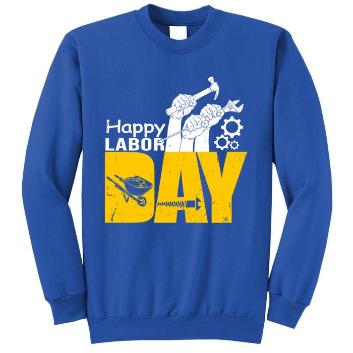 Vintage Style Happy Labor Day Gift Funny Gift Sweatshirt