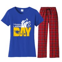 Vintage Style Happy Labor Day Gift Funny Gift Women's Flannel Pajama Set