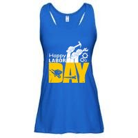 Vintage Style Happy Labor Day Gift Funny Gift Ladies Essential Flowy Tank