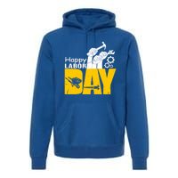 Vintage Style Happy Labor Day Gift Funny Gift Premium Hoodie