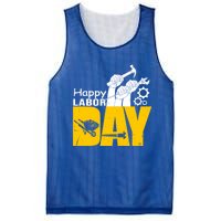 Vintage Style Happy Labor Day Gift Funny Gift Mesh Reversible Basketball Jersey Tank