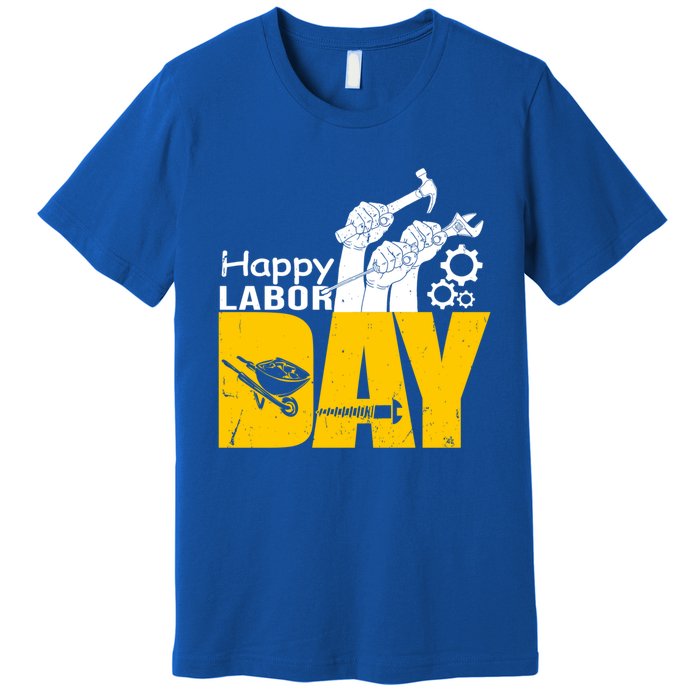 Vintage Style Happy Labor Day Gift Funny Gift Premium T-Shirt