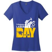 Vintage Style Happy Labor Day Gift Funny Gift Women's V-Neck T-Shirt