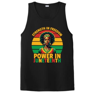 Vintage Strength In Freedom Power In Junenth Cute Gift PosiCharge Competitor Tank