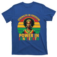 Vintage Strength In Freedom Power In Junenth Cute Gift T-Shirt