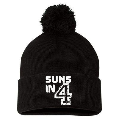 Viral Suns In Four Basketball Pom Pom 12in Knit Beanie