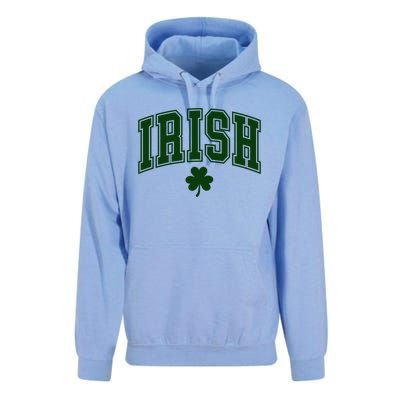 Varsity Style Irish Clover St Patricks Unisex Surf Hoodie