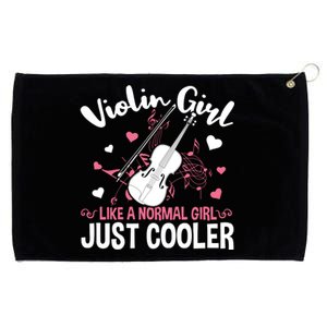 Violin String Instrument Player Violin Girl Grommeted Golf Towel