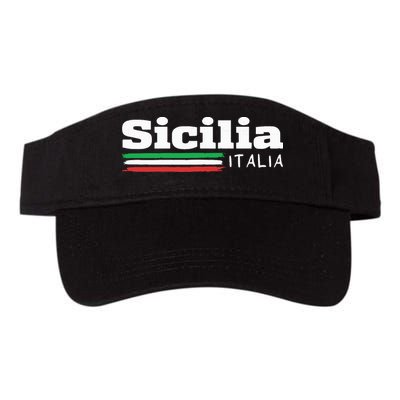 Vintage Sicilia Italia Sicily Italian Flag Italy Souvenir Visor