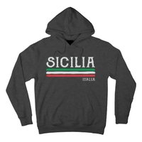 Vintage Sicilia Italy Italia Souvenir Italian Sicily Hoodie