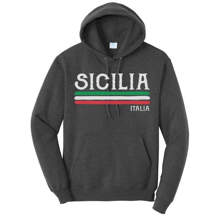 Vintage Sicilia Italy Italia Souvenir Italian Sicily Tall Hoodie