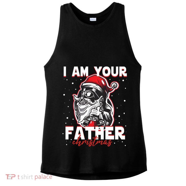 Vintage Santa Im Your Father Retro Star Christmas Wars Ladies PosiCharge Tri-Blend Wicking Tank