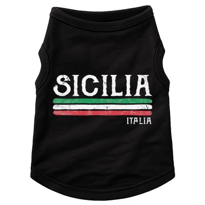 Vintage Sicilia Italy Italia Souvenir Italian Sicily Doggie Tank