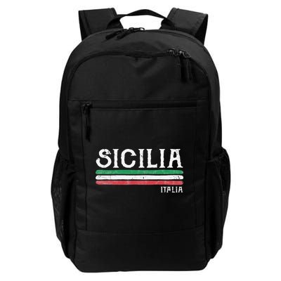 Vintage Sicilia Italy Italia Souvenir Italian Sicily Backpack