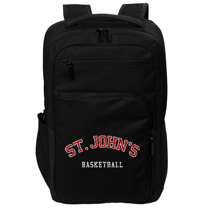 Vintage St. JohnS Distressed Basketball Impact Tech Backpack