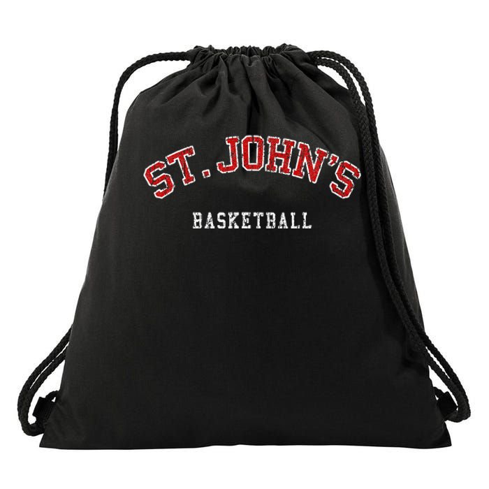 Vintage St. JohnS Distressed Basketball Drawstring Bag