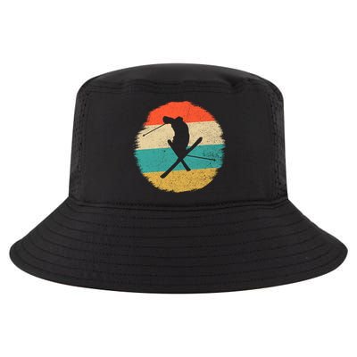 Vintage Ski Jump Skiing Gift Ski Lover Gift Cool Comfort Performance Bucket Hat