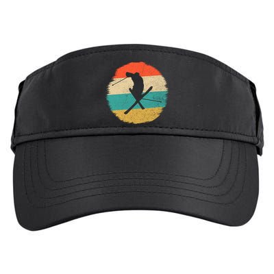 Vintage Ski Jump Skiing Gift Ski Lover Gift Adult Drive Performance Visor