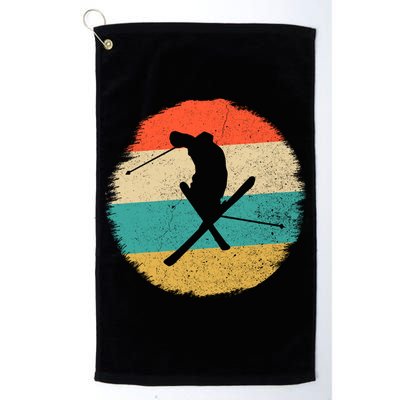 Vintage Ski Jump Skiing Gift Ski Lover Gift Golf Towel