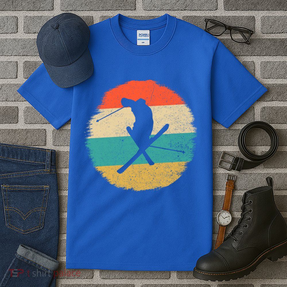 Vintage Ski Jump Skiing Gift Ski Lover Gift Tall T-Shirt