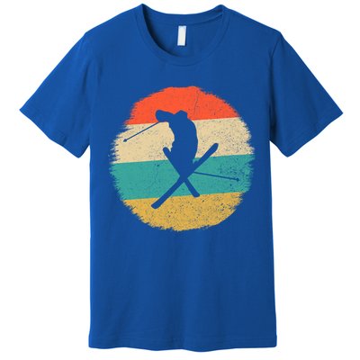 Vintage Ski Jump Skiing Gift Ski Lover Gift Premium T-Shirt