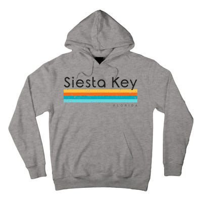 Vintage Siesta Key Florida Retro Design Tall Hoodie